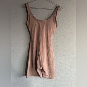 Brown workout romper